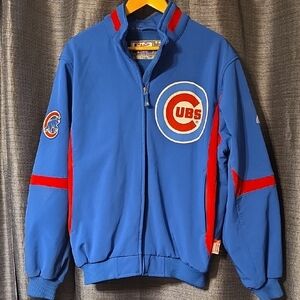 Majestic Chicago Cubs Therma Base Fleece-Lined Full-Zip Jacket. 